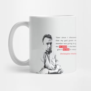 Christopher Hitchens quote Mug